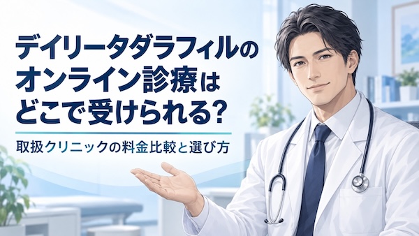 デイリータダラフィルのオンライン診療はどこで受けられる？取扱クリニックの料金比較と選び方
